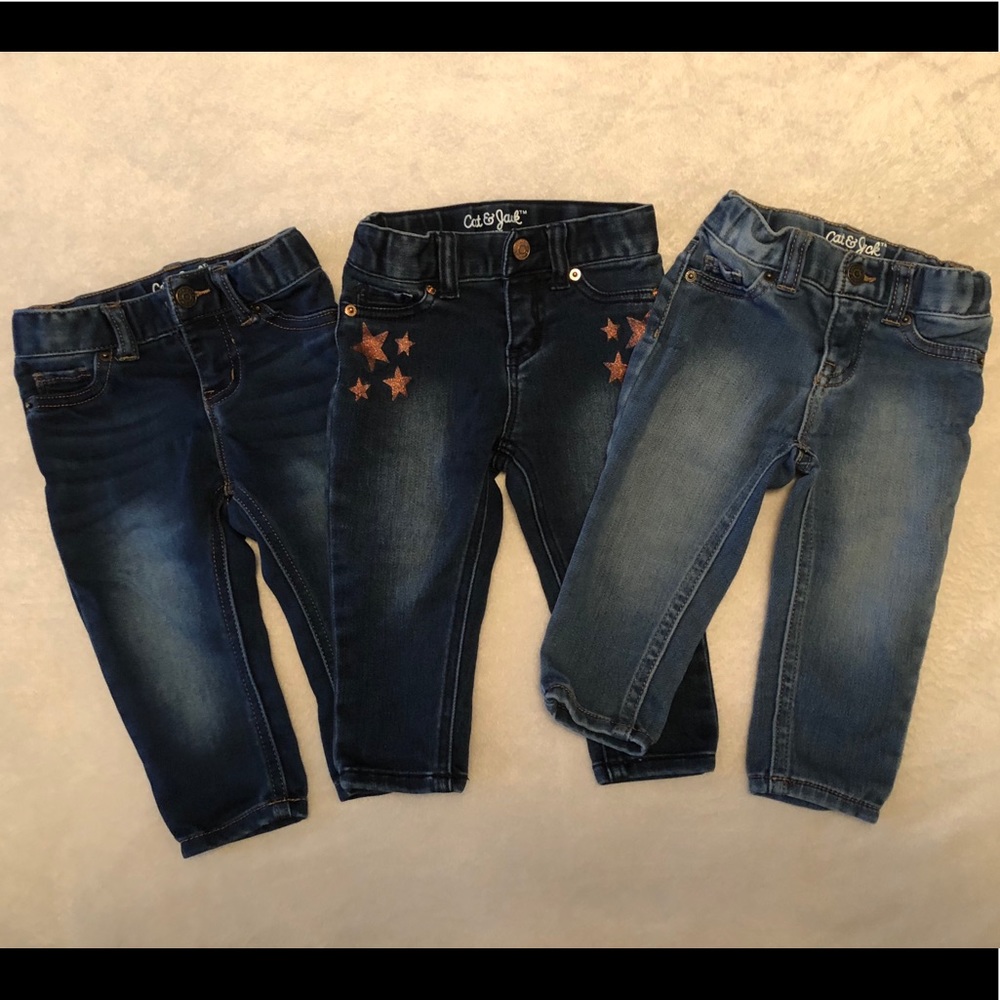 3/$20❗️ (3) Cat & Jack jeans bundle